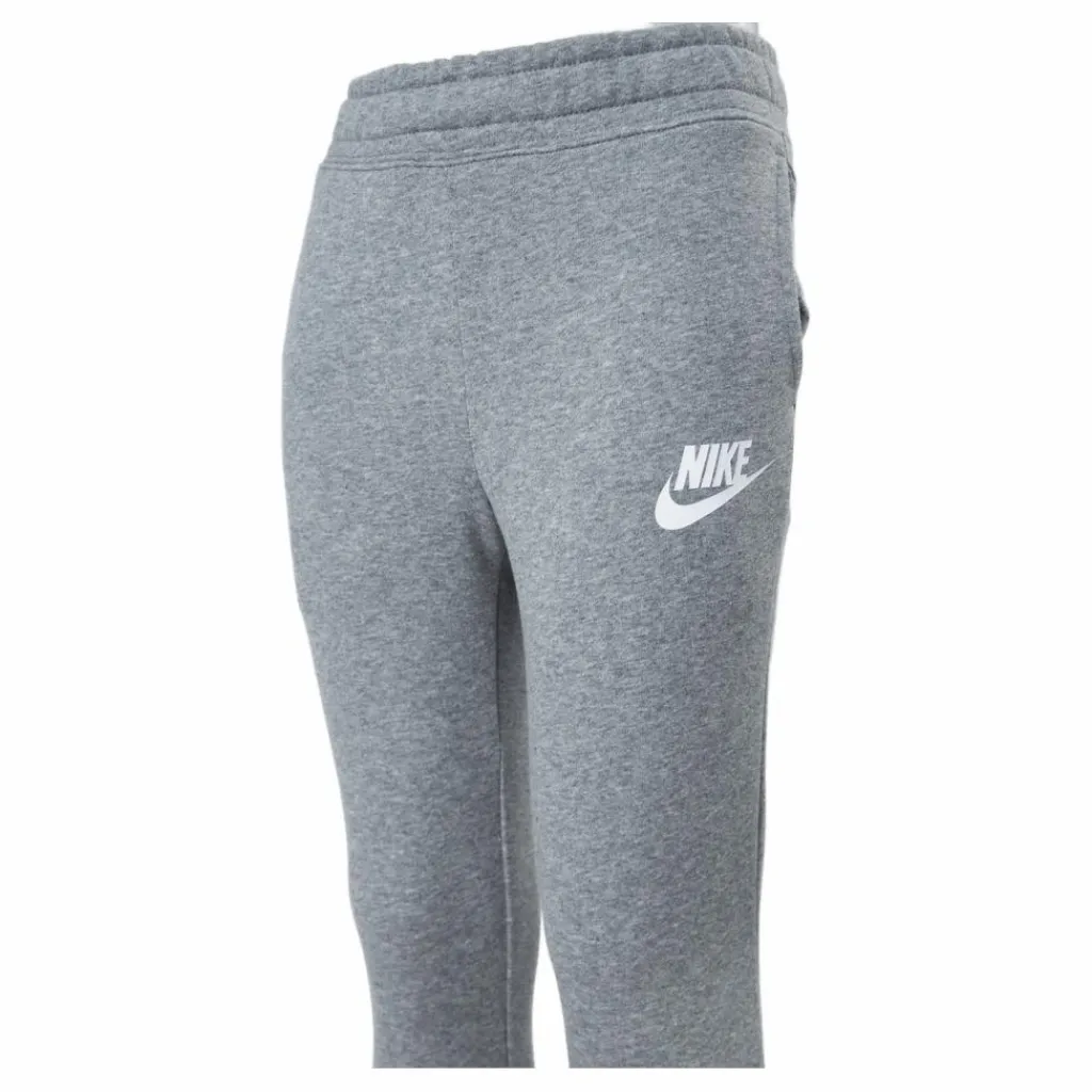 Sportswear Club Big Kids' (Girls') French Terry Pants CARBON HEATHER/WHITE*Nike Clearance