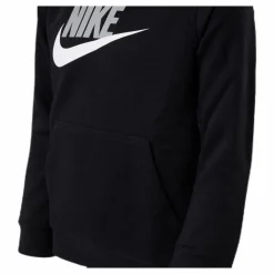 Sportswear Club Fleece Big Kids’ Pullover Hoodie BLACK/LT SMOKE GREY*Nike Best