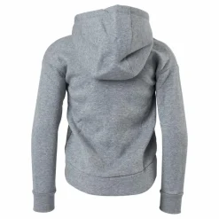 Nike Sportswear Club Fleece Big Kids' (Girls') Full-Zip Hoodie CARBON HEATHER/WHITE Grå Sale