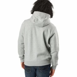 Nike Sportswear Club Fleece Men's Full-Zip Hoodie DK GREY HEATHER/MATTE SILVER/WHITE Grå New