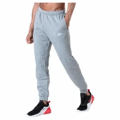 Sportswear Club Fleece Men's Pants DK GREY HEATHER/MATTE SILVER/WHITE*Nike Clearance