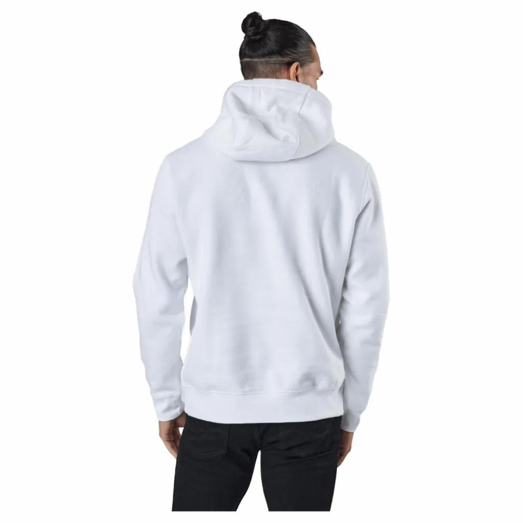 Nike Sportswear Club Fleece Pullover Hoodie WHITE/WHITE/BLACK Vit New