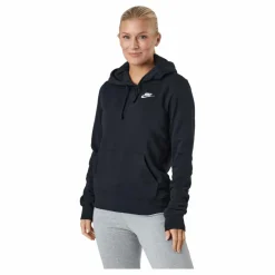 Sportswear Club Fleece Women's Pullover Hoodie BLACK/WHITE*Nike Clearance