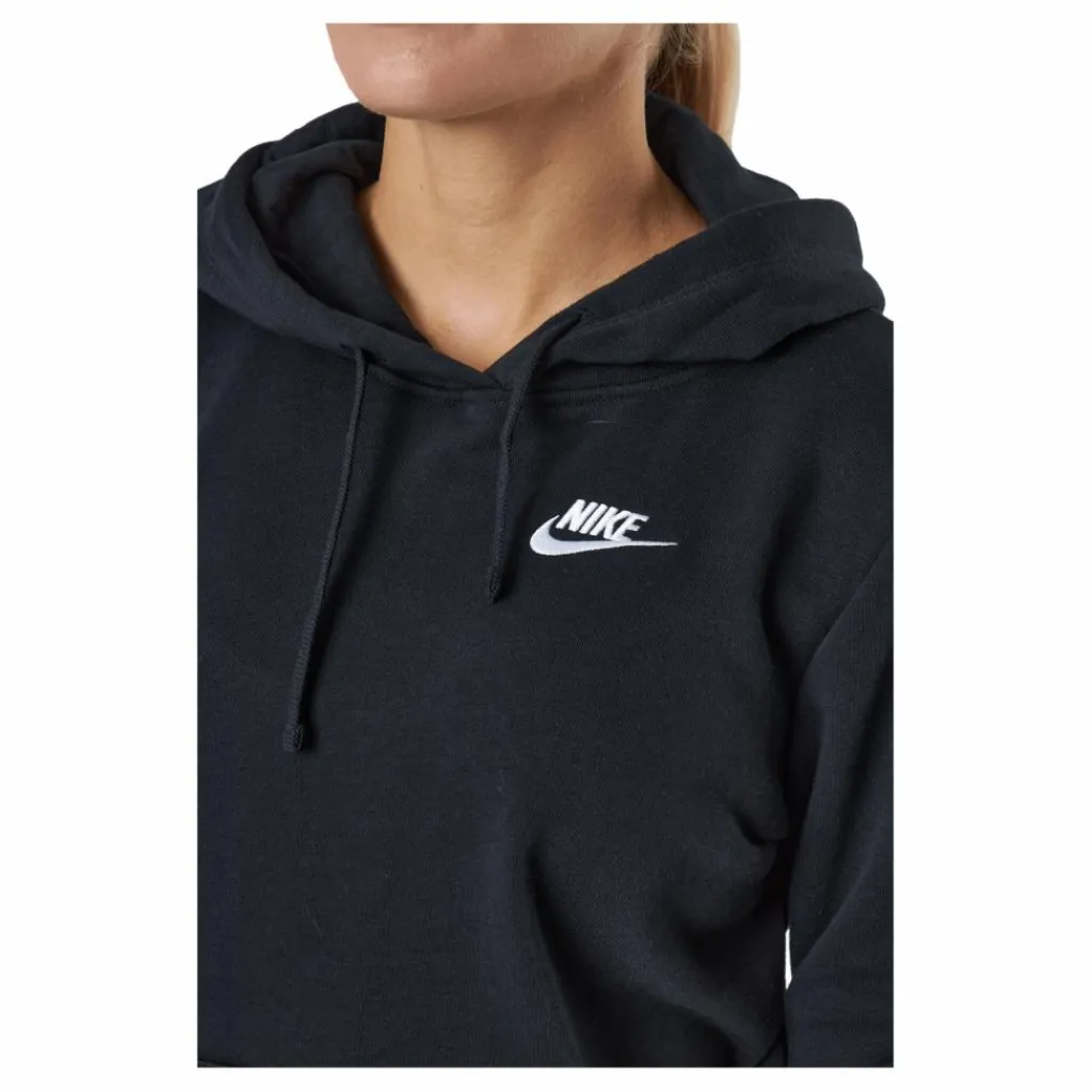 Sportswear Club Fleece Women's Pullover Hoodie BLACK/WHITE*Nike Clearance