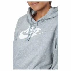 Sportswear Club Fleece Women's Cropped Hoodie DK GREY HEATHER/WHITE*Nike Outlet