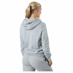 Sportswear Club Fleece Women's Logo Pullover Hoodie DK GREY HEATHER/WHITE*Nike Outlet