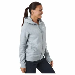 Sportswear Club Fleece Women's Full-Zip Hoodie DK GREY HEATHER/WHITE*Nike Clearance