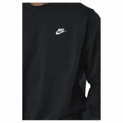 Sportswear Club Men's French Terry Crew BLACK/WHITE*Nike Sale