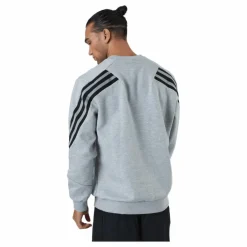 Sportswear Future Icons Three Stripes Crew Medium Grey Heather*adidas New