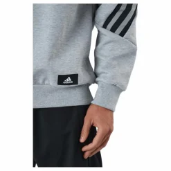 Sportswear Future Icons Three Stripes Crew Medium Grey Heather*adidas New