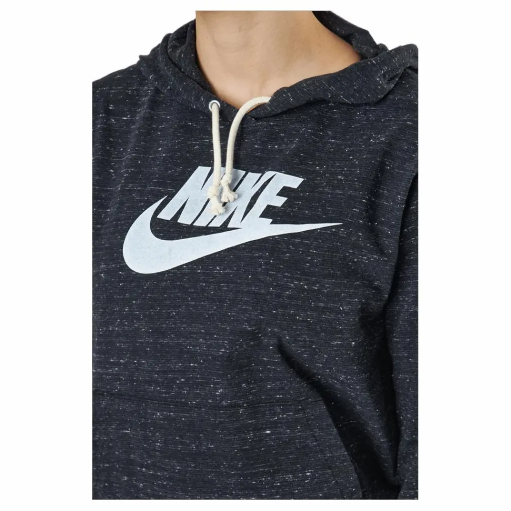 Sportswear Gym Vintage Women's Pullover Hoodie BLACK/WHITE*Nike New
