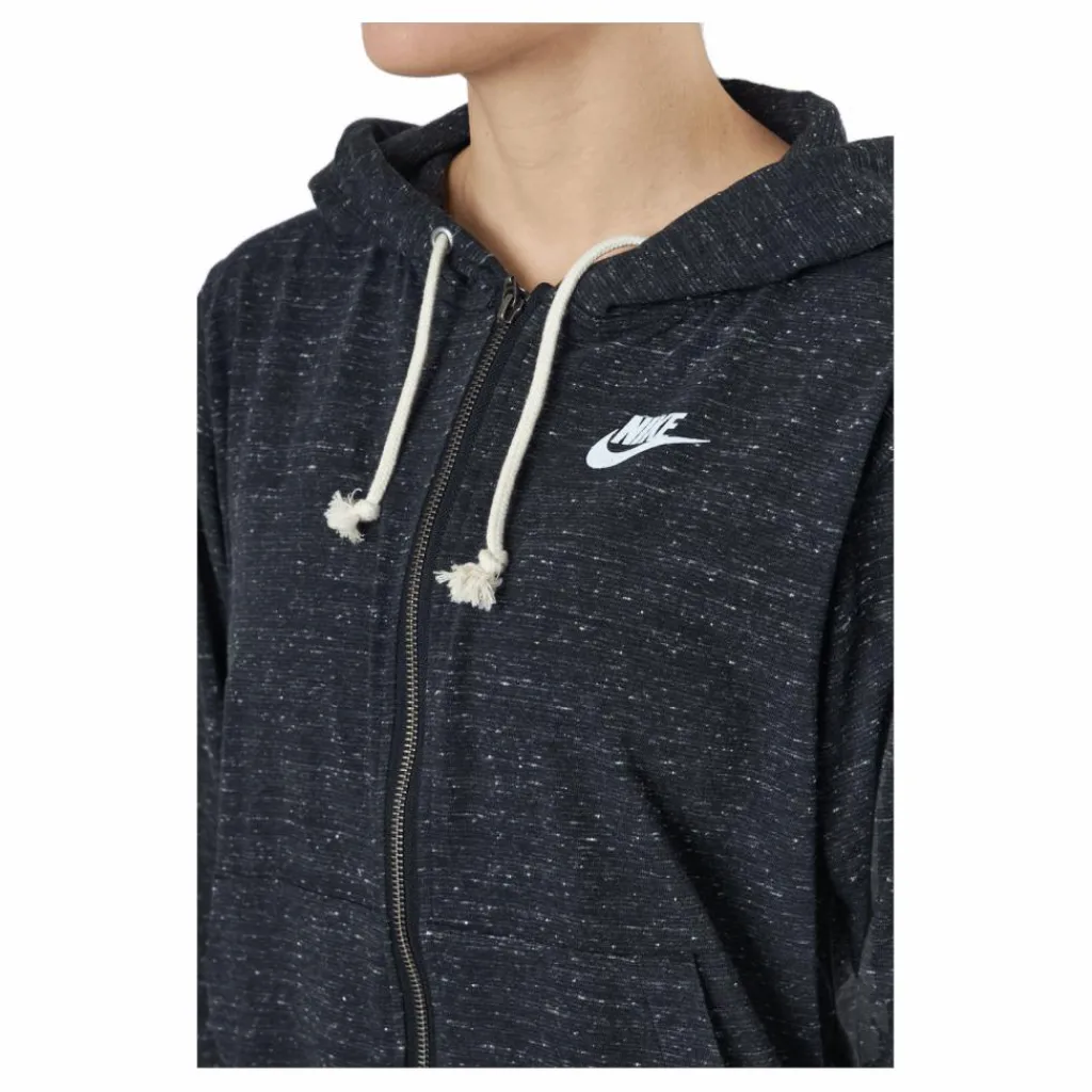 Sportswear Gym Vintage Women's Full-Zip Hoodie BLACK/WHITE*Nike Discount