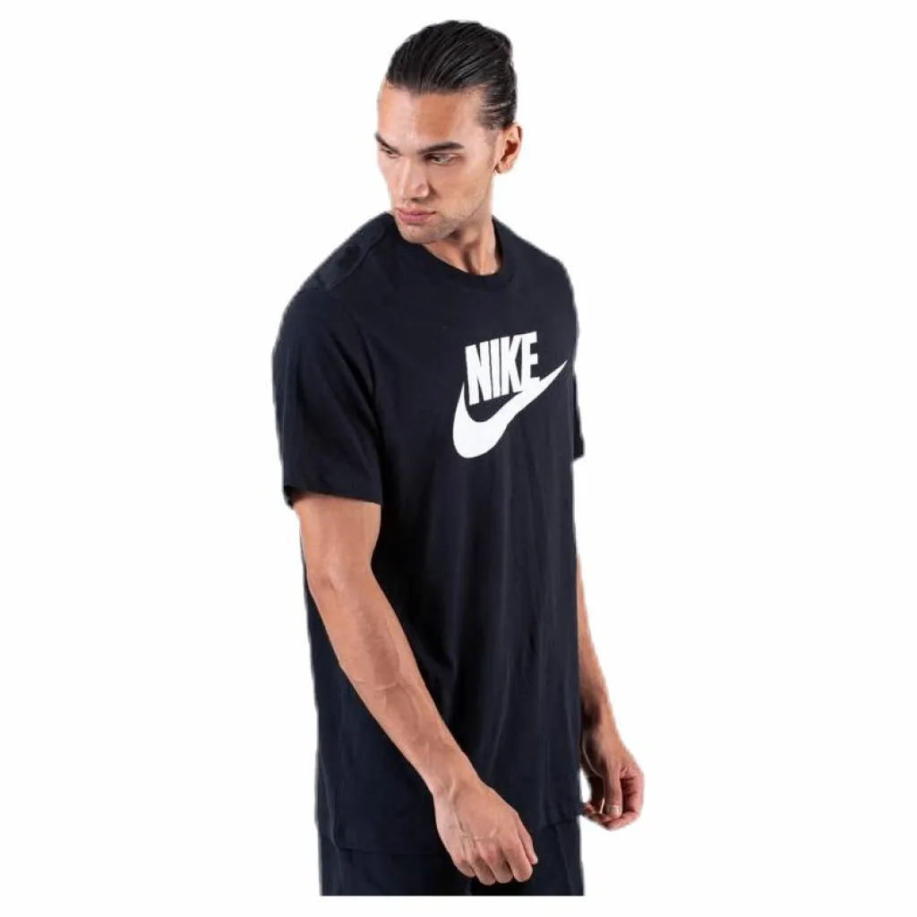 Nike Sportswear Men's T-Shirt BLACK/WHITE Svart