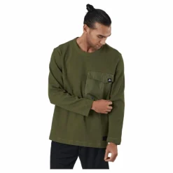 adidas Sportswear Pocket Waffle Knit Crew Focus Olive Grön Online