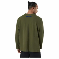 adidas Sportswear Pocket Waffle Knit Crew Focus Olive Grön Online