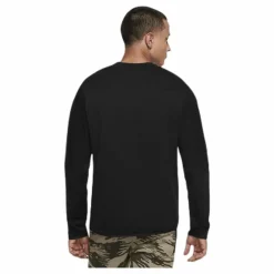 Nike Sportswear Tech Fleece Men's Crew Sweatshirt BLACK/BLACK Svart Outlet