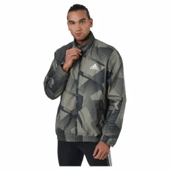 adidas Sportswear Three Bar Graphics Track Jacket Multicolor / Orbit Green / Carbon Flerfärgad