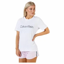 Calvin Klein S/S Crew Neck White Vit Clearance