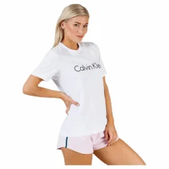 Calvin Klein S/S Crew Neck White Vit Clearance
