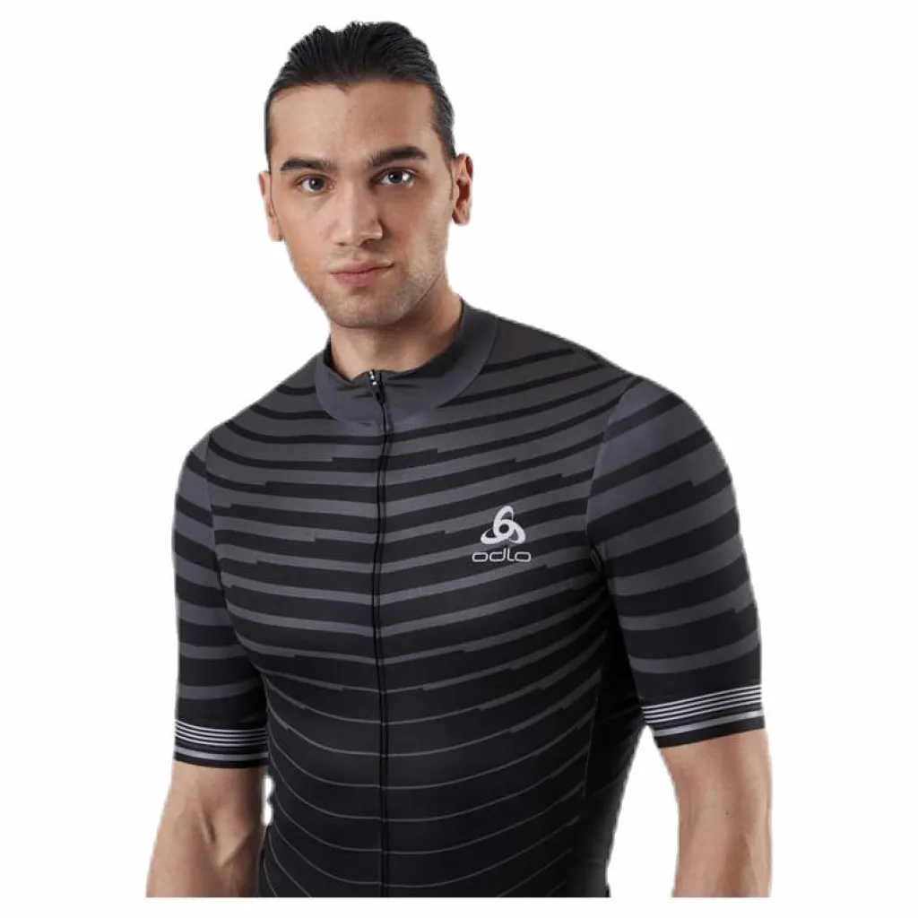 Odlo Stand-Up Collar Zeroweight Ceramicool Black/Grey Svart och Grå Best