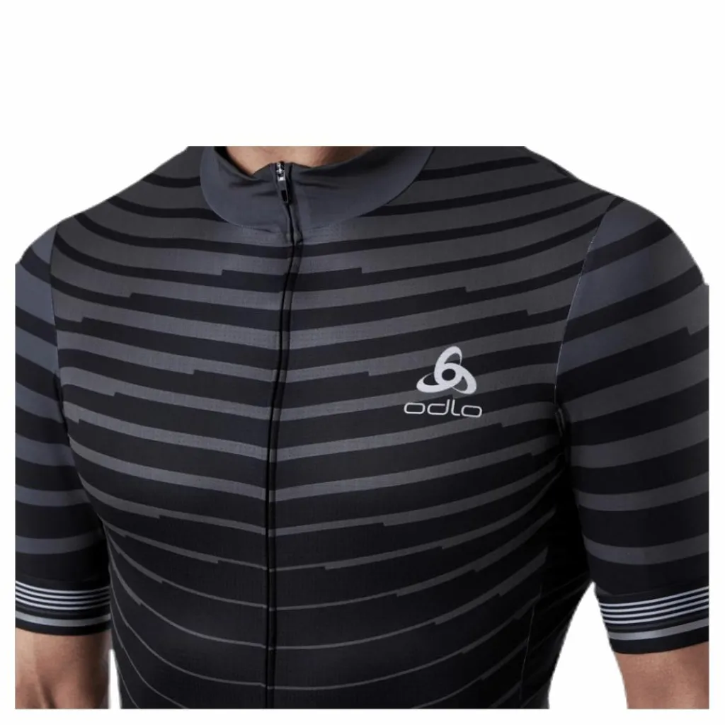 Odlo Stand-Up Collar Zeroweight Ceramicool Black/Grey Svart och Grå Best