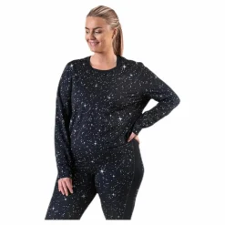 Nike Starry Night MTLC Top Plus Black/Grey Svart Online