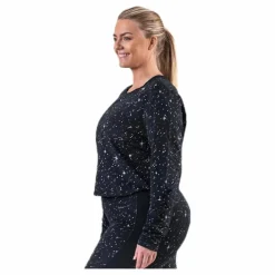 Nike Starry Night MTLC Top Plus Black/Grey Svart Online
