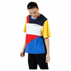 Tommy Hilfiger Sport Statement Colourblock T-Shirt Red Röd Best