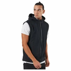 adidas Statement Full-Zip Hooded Vest Black Svart New
