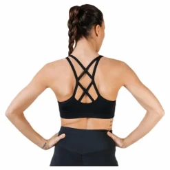 Nike Strappy Bra White/Black Svart Discount