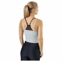 Puma Studio Foundation Ruched Tank Light Gray Heather Vit Discount