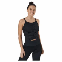 Puma Studio Foundation Ruched Tank Black Svart