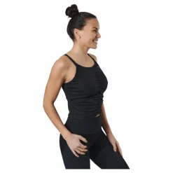 Puma Studio Foundation Ruched Tank Black Svart