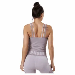 Puma Studio Foundation Ruched Tank Quail Heather Lila Best