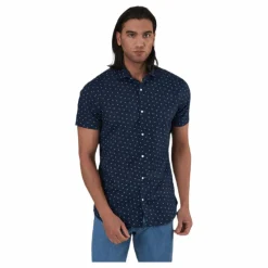Jack & Jones Summer Blackpool Shirt S/S Blue Blå New