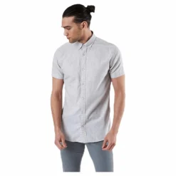 Jack & Jones Summer Shirt S/S Grey Grå Sale