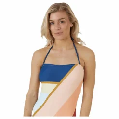 Rip Curl Sunsetters Block Swimsuit Pink Rosa Clearance