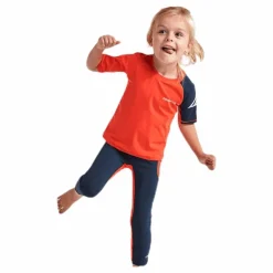 Didriksons Surf Kids SS UV Top Orange Outlet