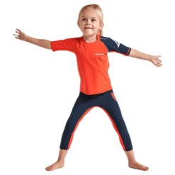 Didriksons Surf Kids SS UV Top Orange Outlet