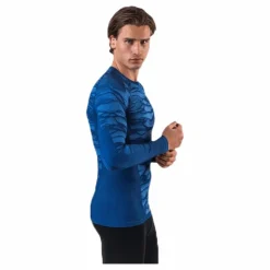 Odlo Suw Top Crew Neck L/S Performance Blackcomb Blue Blå New