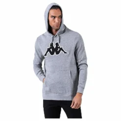 Kappa Sweat Hood, Logo Airiti Grey Grå