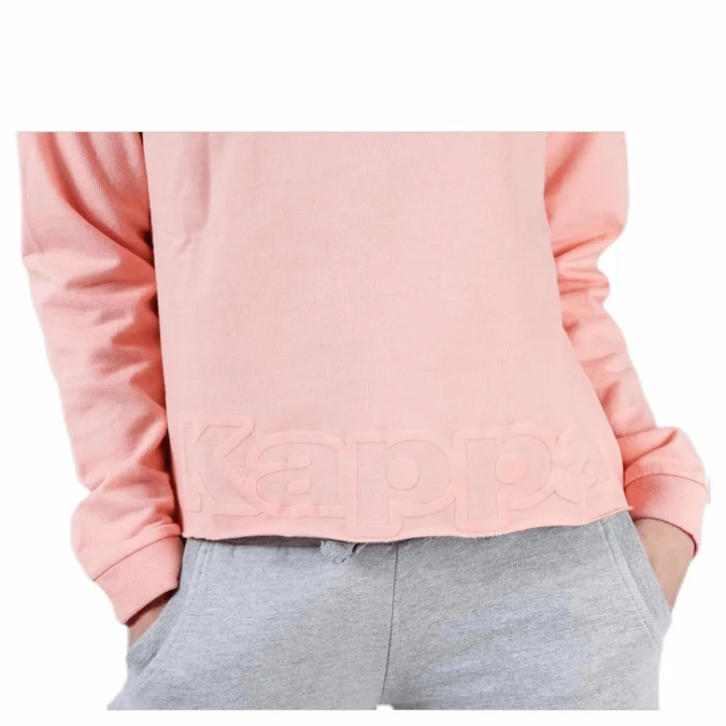 Sweat Hood, Logo Biba Pink*Kappa Hot