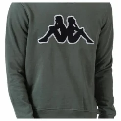 Sweat RN, Logo Airivit Black/Green*Kappa Hot