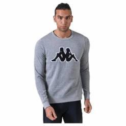 Sweat RN, Logo Airivit Black/Grey*Kappa Discount