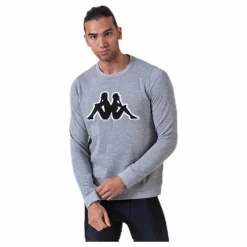 Sweat RN, Logo Airivit Black/Grey*Kappa Discount