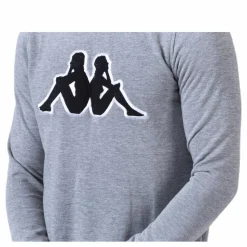 Sweat RN, Logo Airivit Black/Grey*Kappa Discount