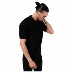 Sweater Short Sleeve Gnesta Black*Dedicated Discount