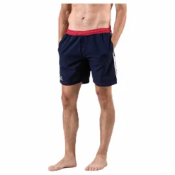 Kappa Swim Shorts, Logo Birtec Blue/White/Red Blå, Vit och Röd