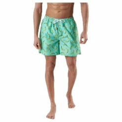 Dedicated Swim Shorts Sandhamn Bananas Green Grön