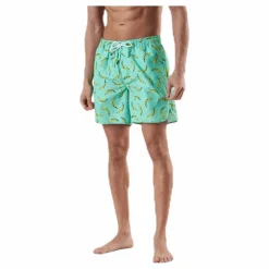 Dedicated Swim Shorts Sandhamn Bananas Green Grön
